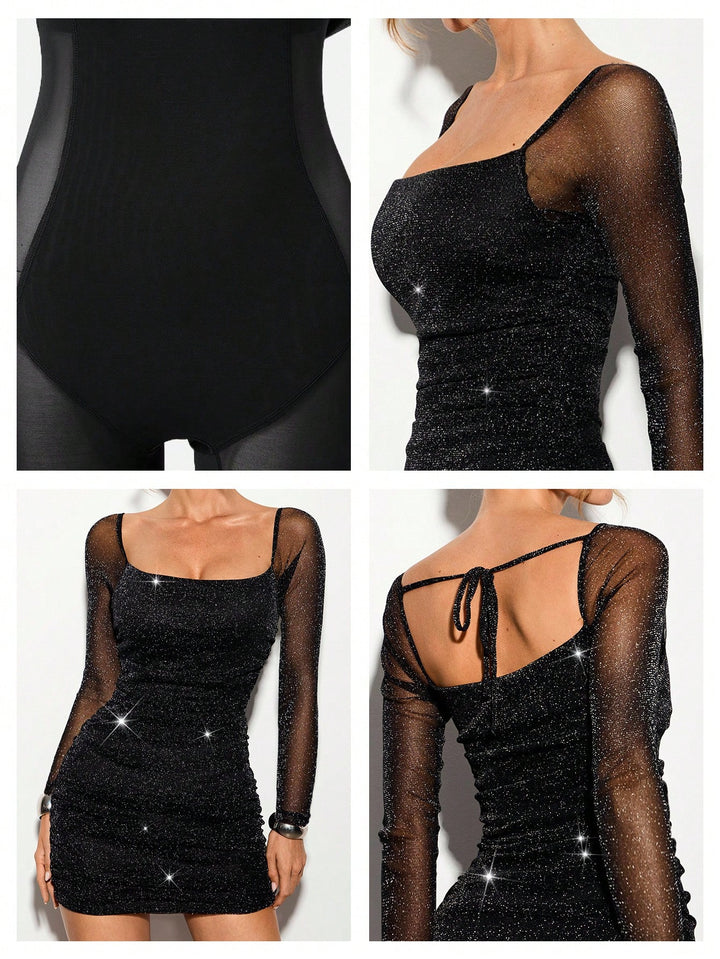Rochie mini SHEIN, negru