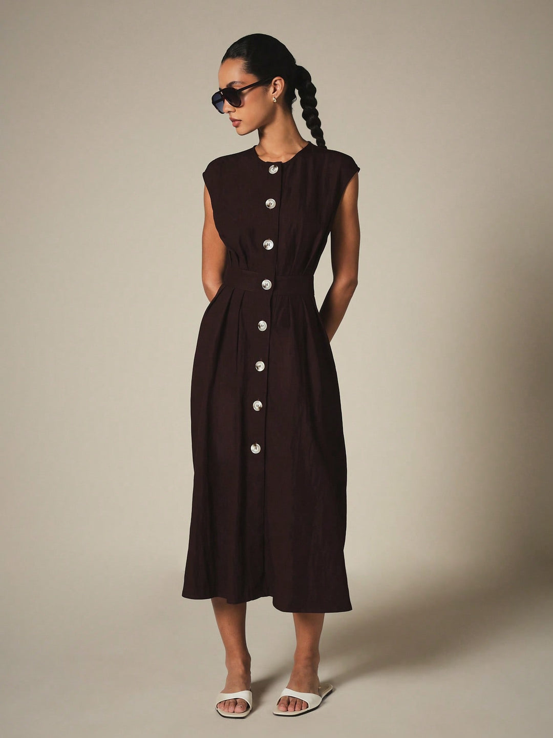 Rochie midi SHEIN, roșu