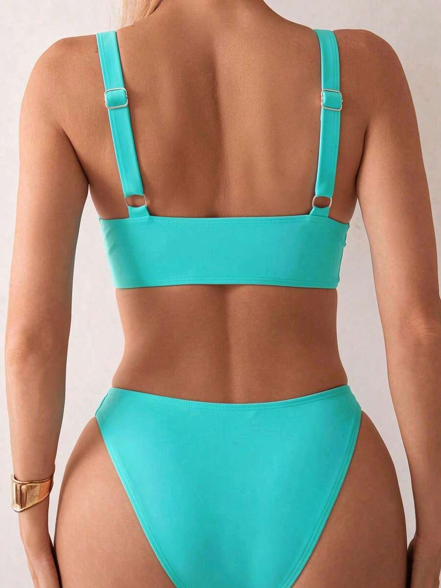 Costum de baie SHEIN, albastru