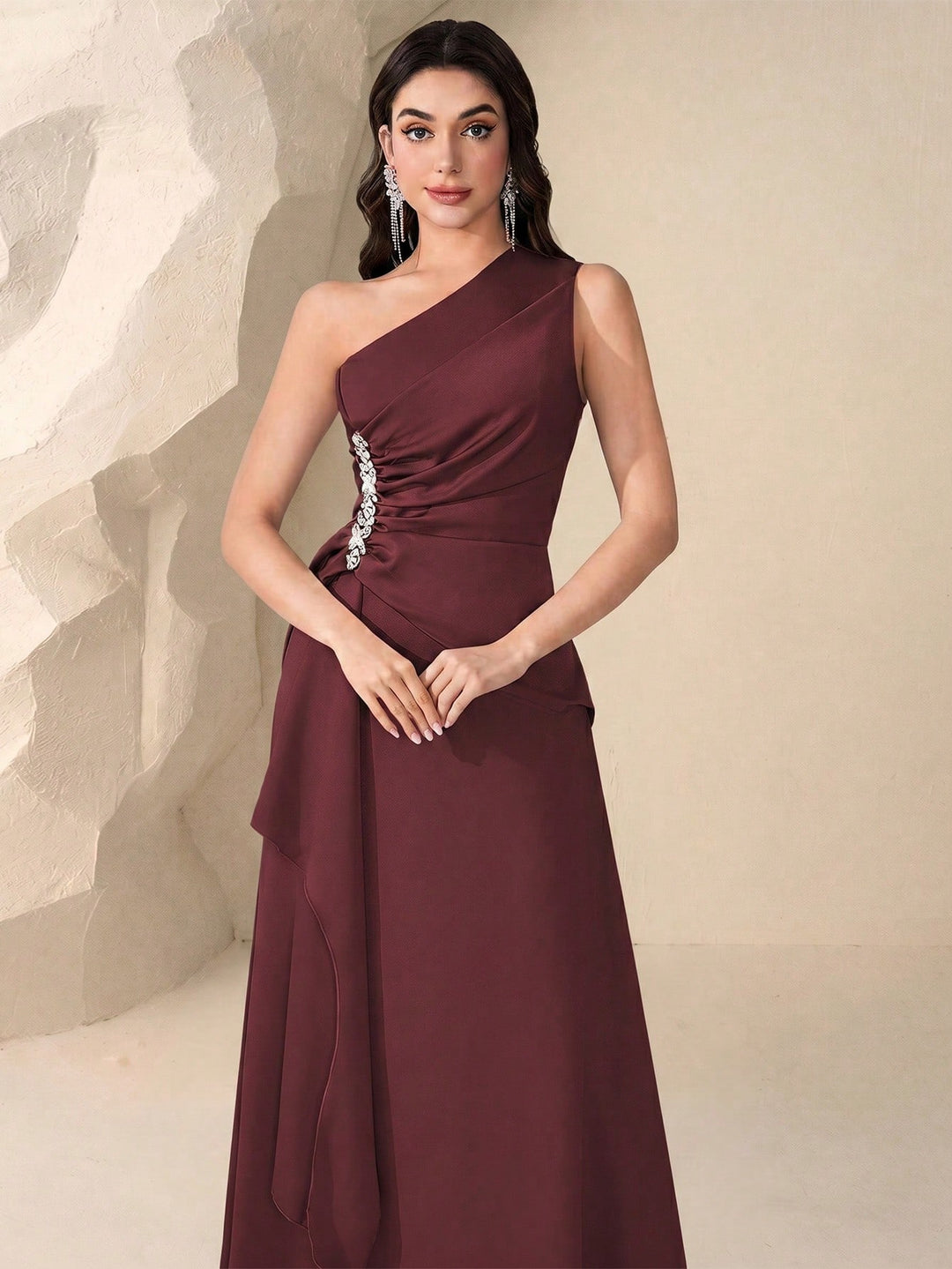 Rochie maxi SHEIN, vișiniu