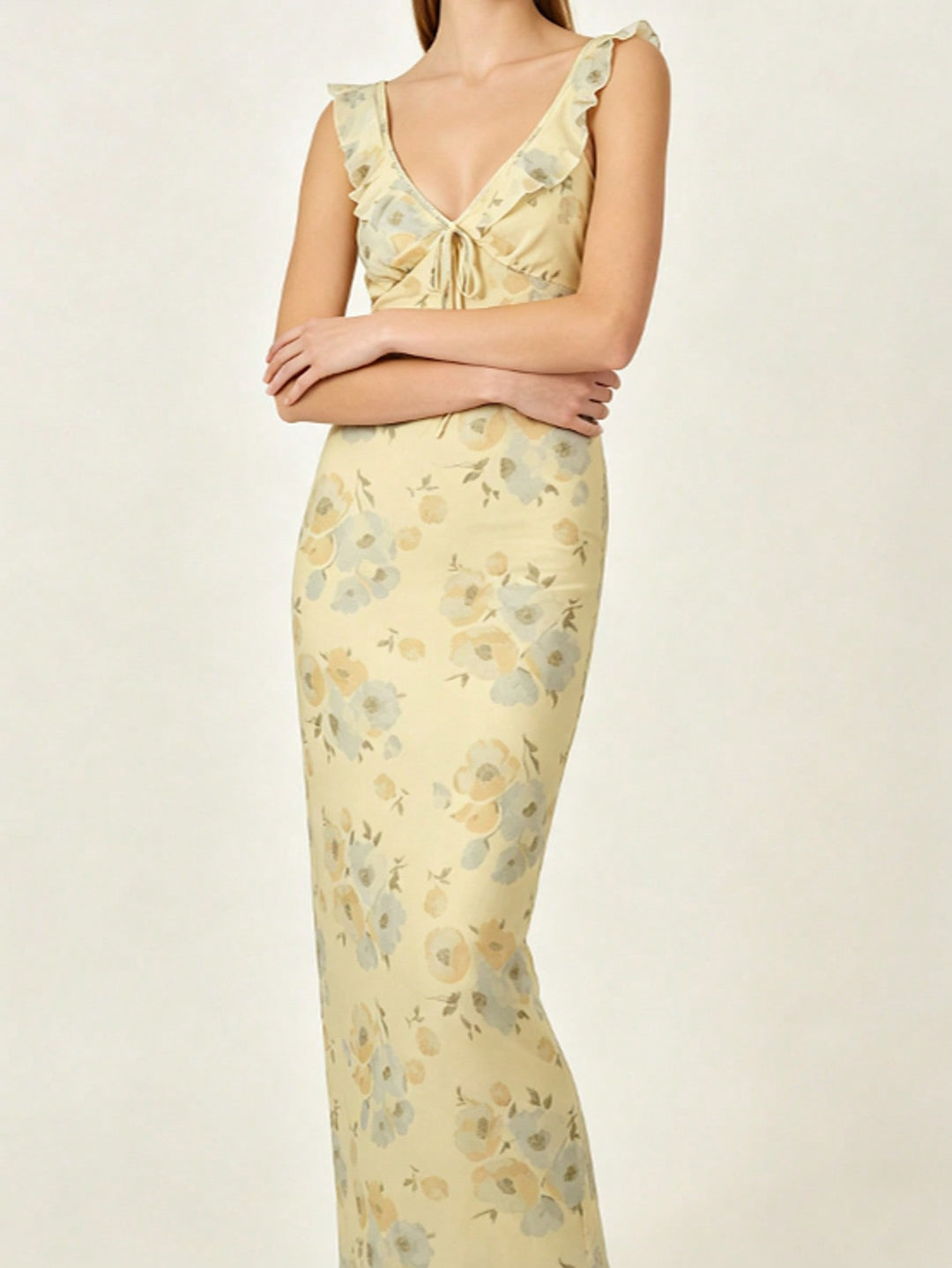 Rochie maxi SHEIN, galben