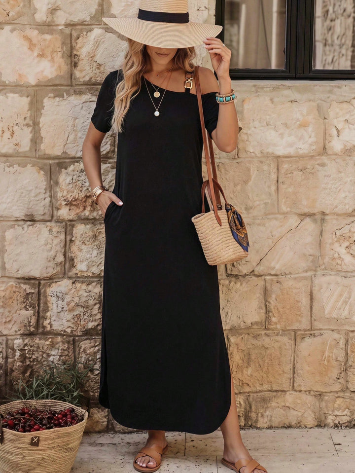Rochie maxi SHEIN, negru