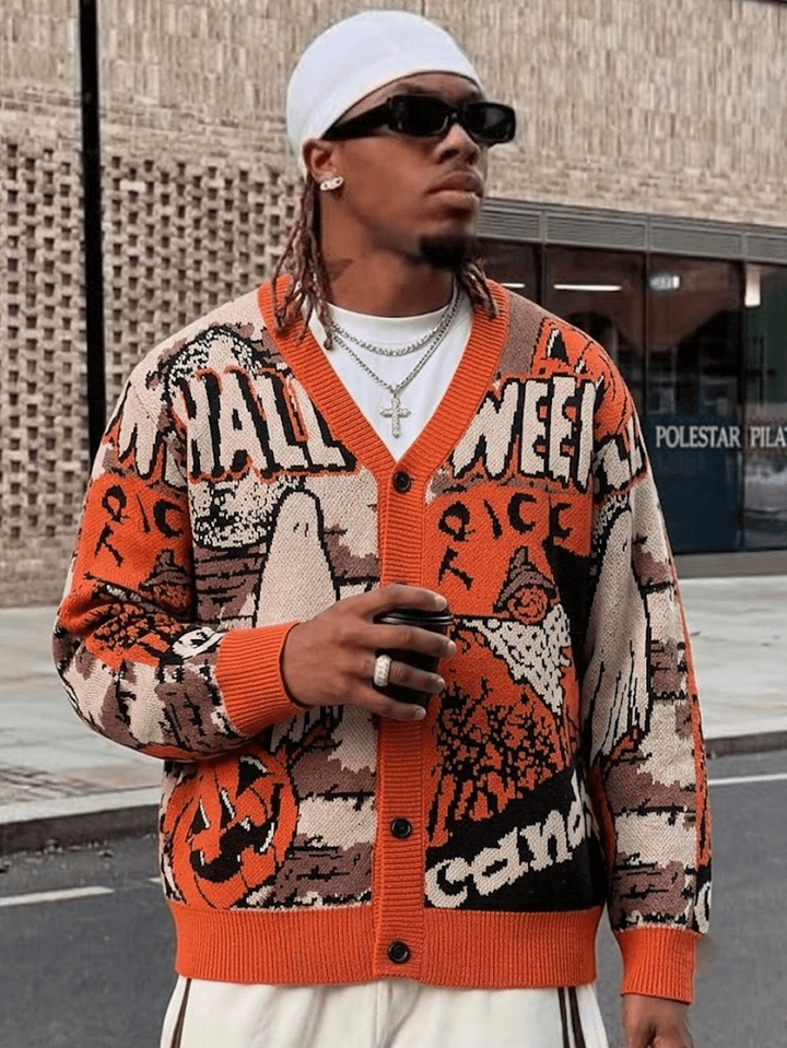 Cardigan SHEIN, portocaliu