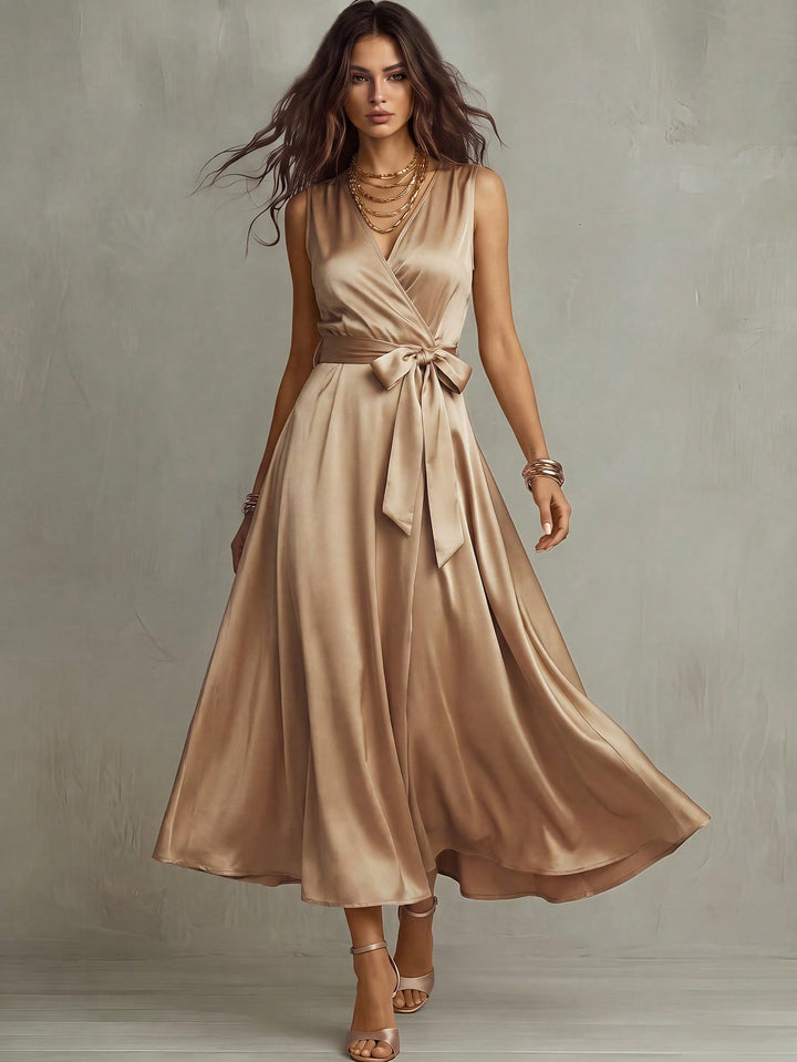 Rochie maxi SHEIN, auriu