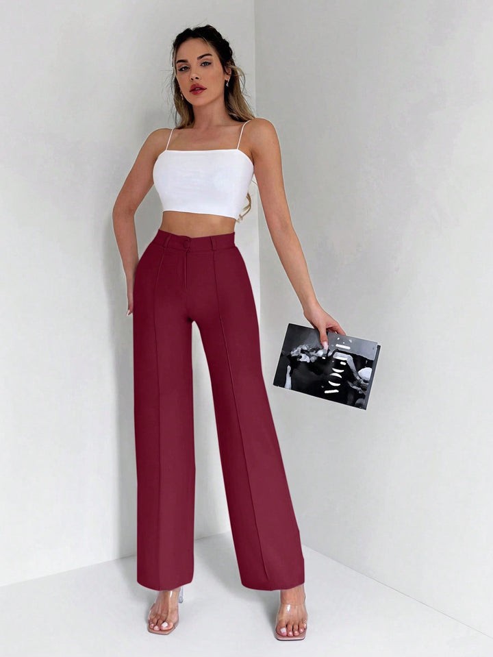 Pantalon SHEIN, vișiniu
