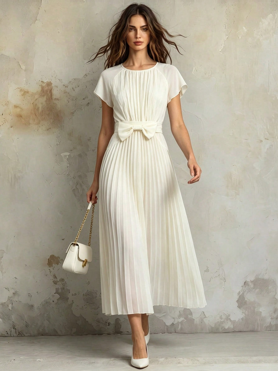 Rochie maxi SHEIN, bej