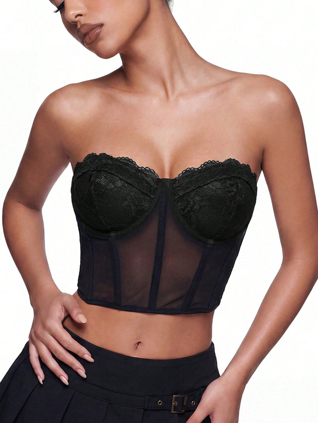 Top SHEIN, negru