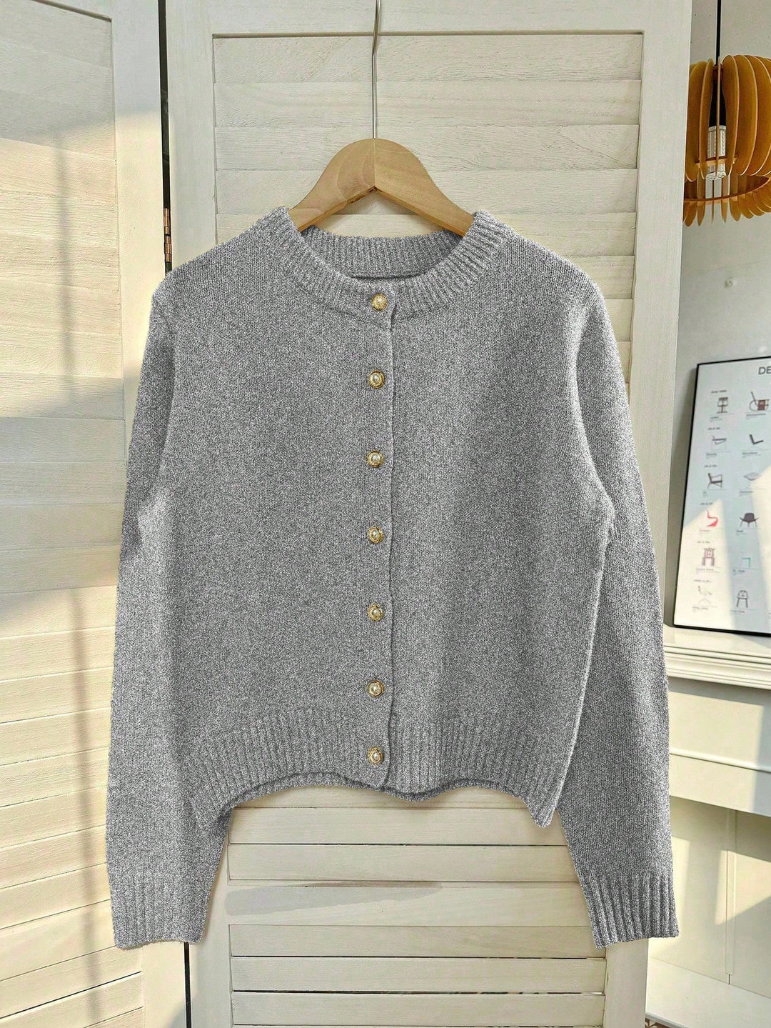 Cardigan SHEIN, gri