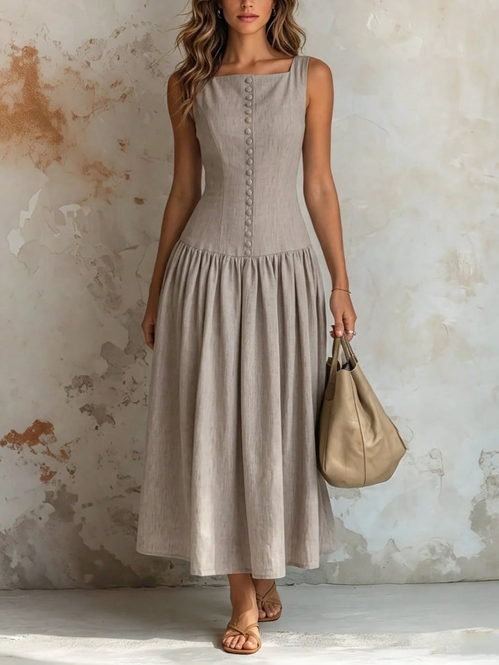 Rochie maxi SHEIN, bej