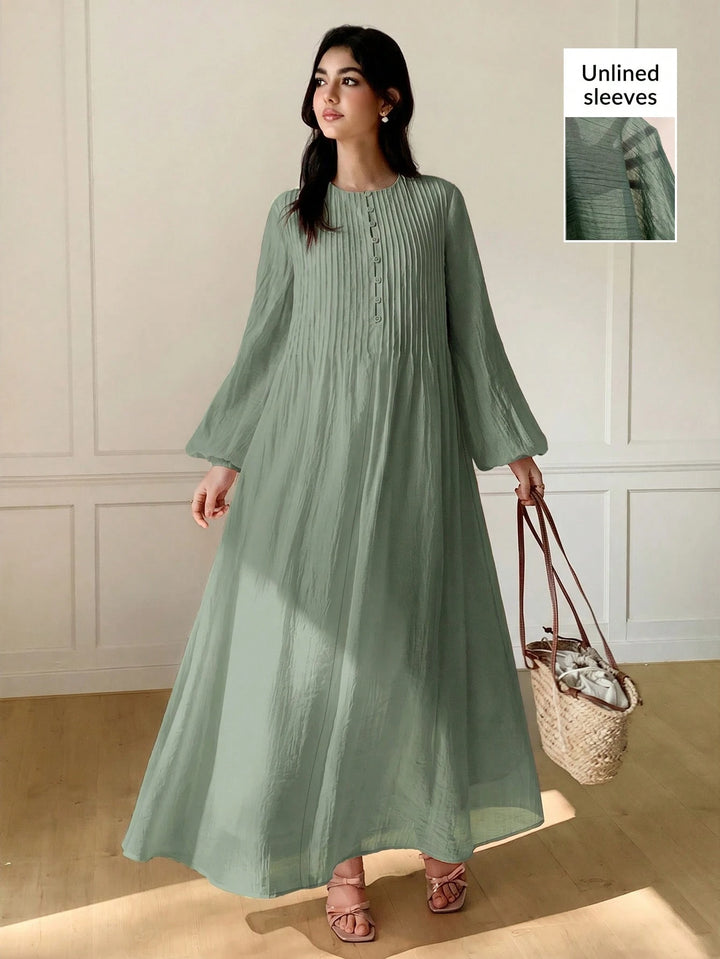 Rochie lungă SHEIN, verde