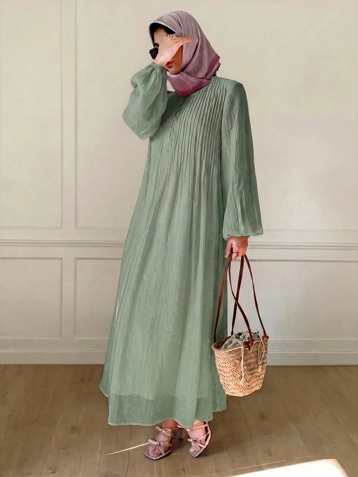 Rochie lungă SHEIN, verde
