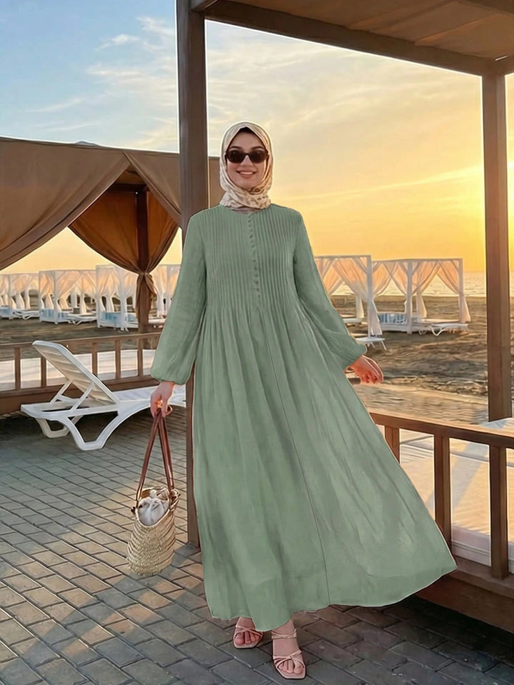 Rochie lungă SHEIN, verde