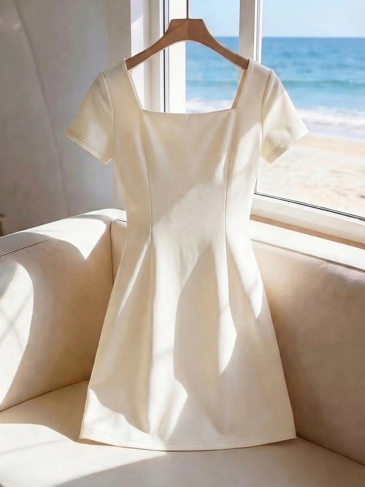 Rochie mini SHEIN, alb