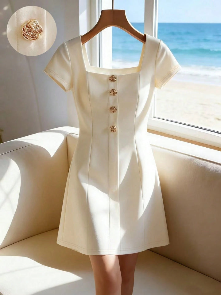 Rochie mini SHEIN, alb