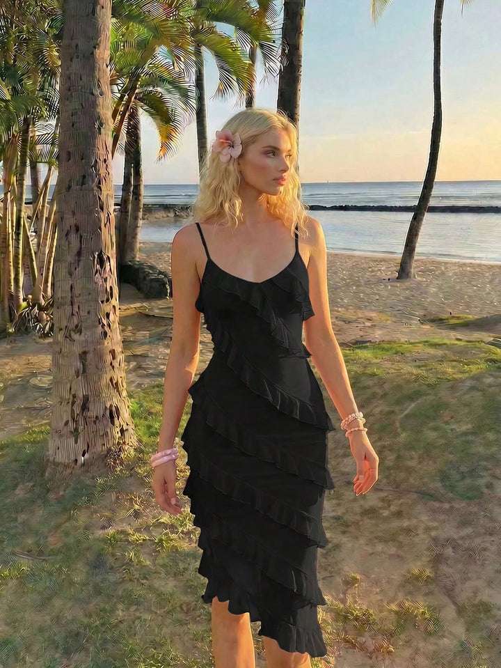 Rochie midi SHEIN, negru