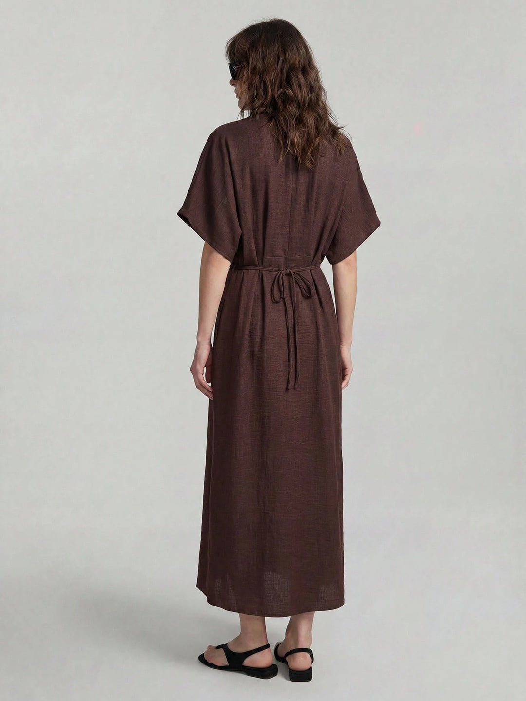 Rochie maxi SHEIN, maro