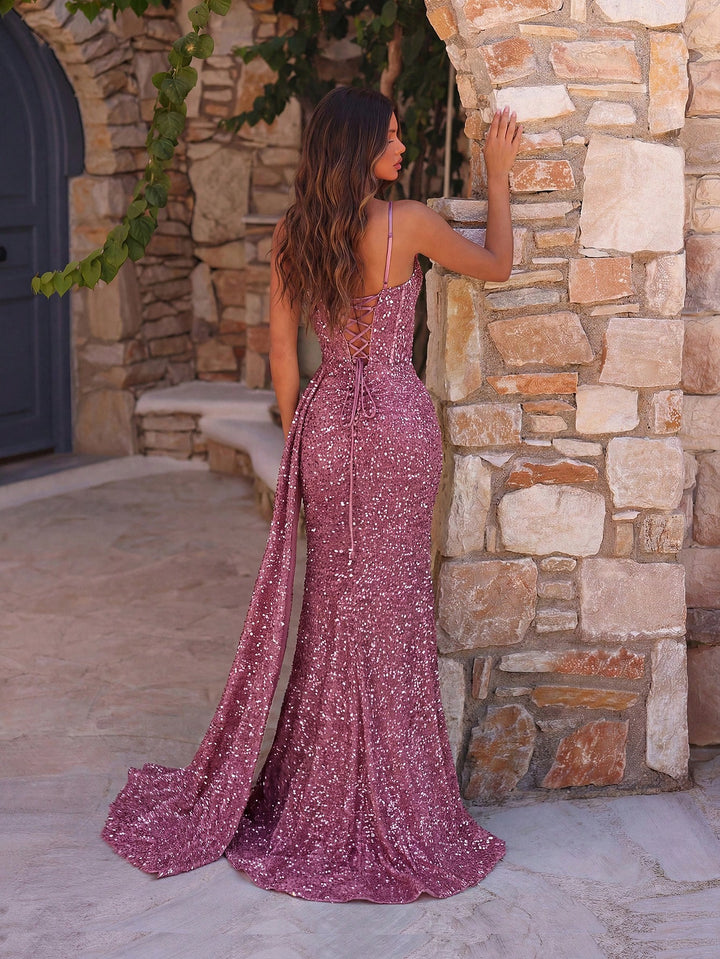 Rochie de ocazie SHEIN, mov