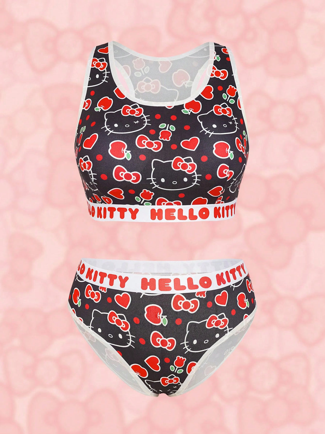 Set sutien și chilot SHEIN, negru