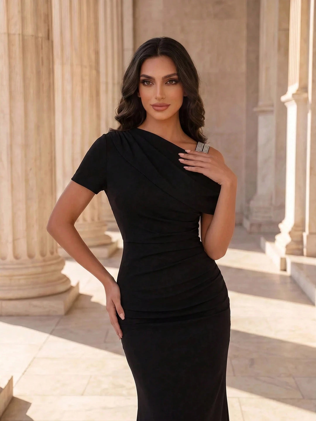 Rochie maxi SHEIN, negru