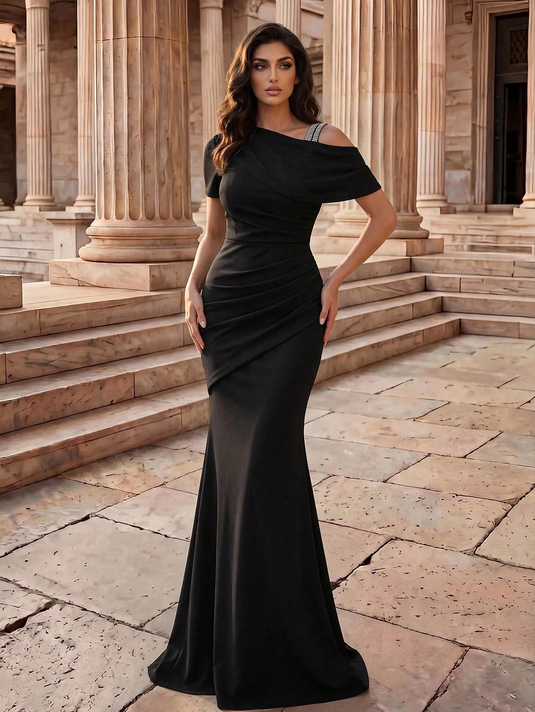 Rochie maxi SHEIN, negru