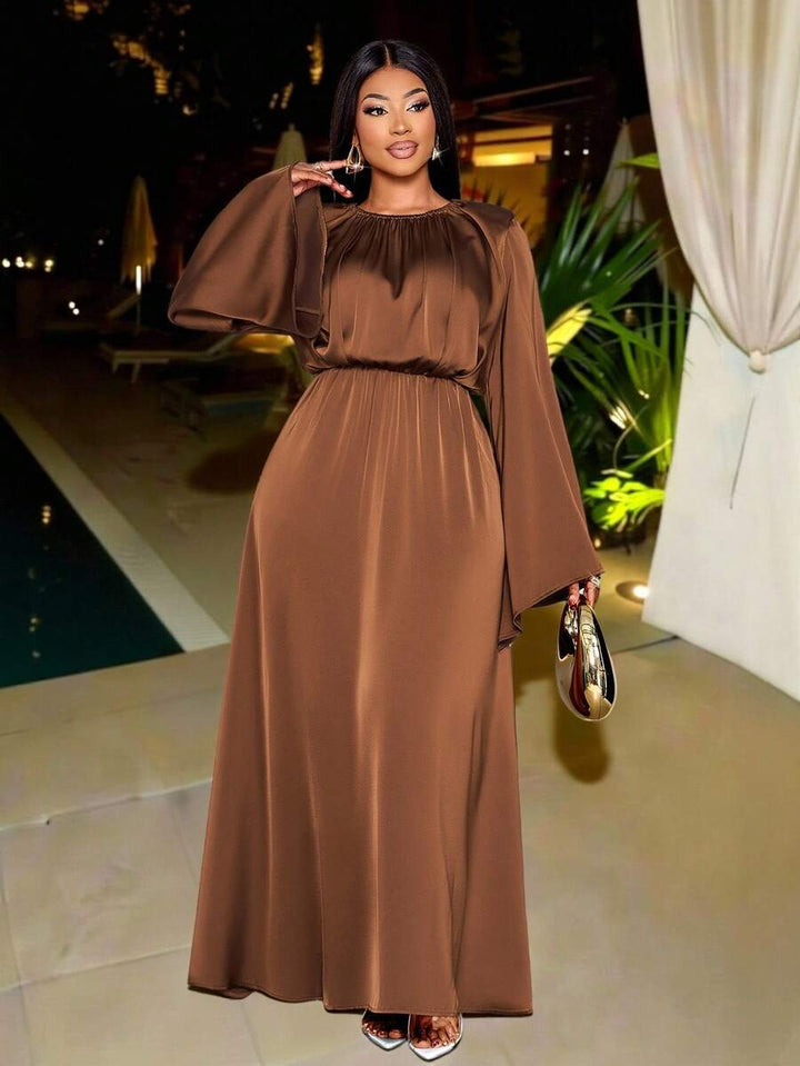 Rochie maxi SHEIN, maro
