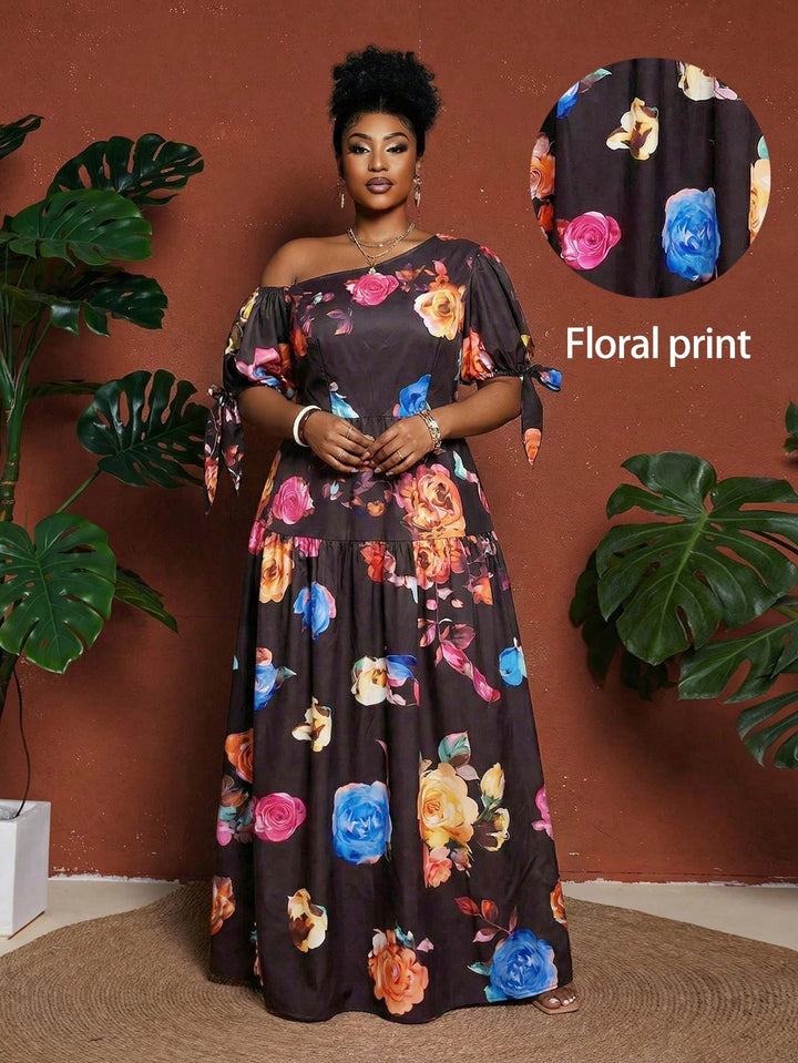 Rochie maxi SHEIN, mix culori