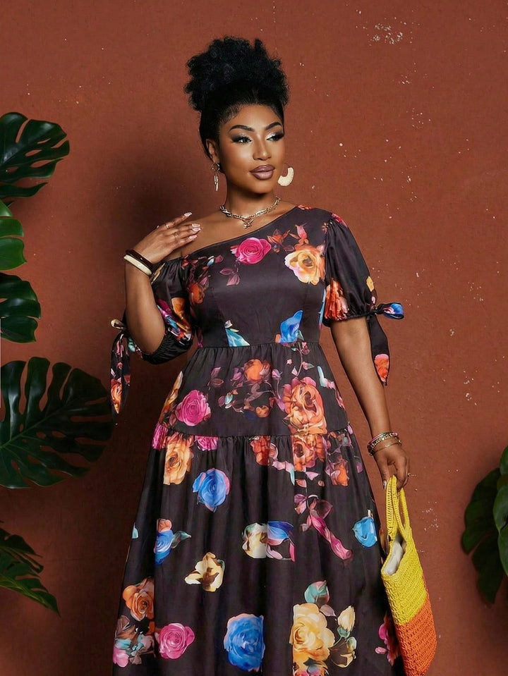 Rochie maxi SHEIN, mix culori