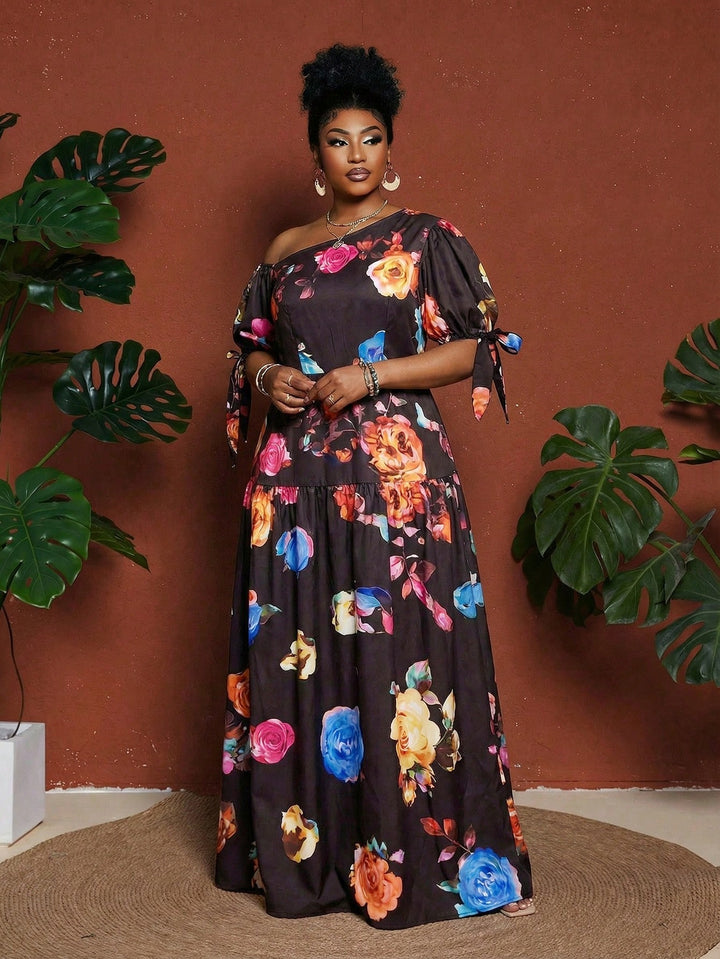 Rochie maxi SHEIN, mix culori