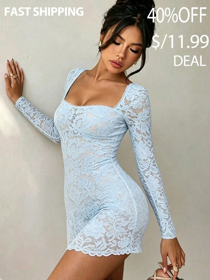 Rochie scurtă SHEIN, albastru