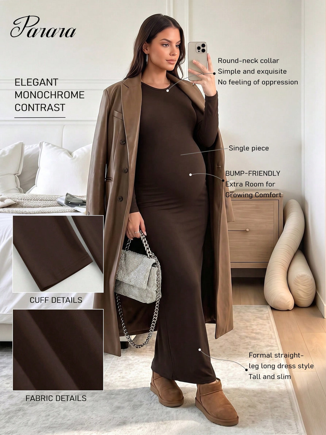 Rochie SHEIN, maro