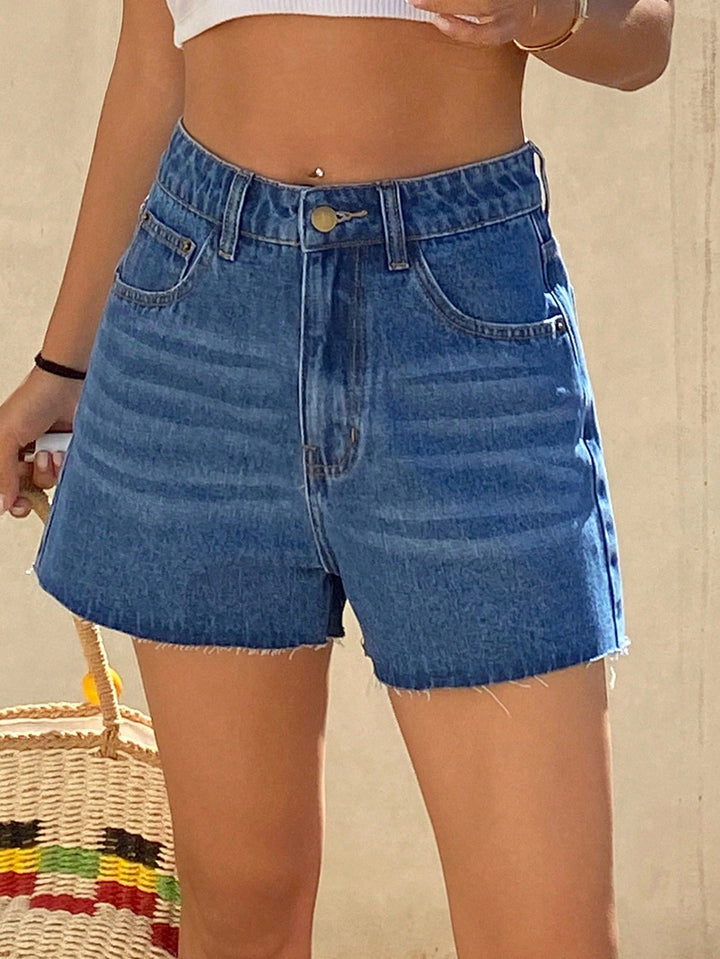 Pantaloni scurți SHEIN, albastru
