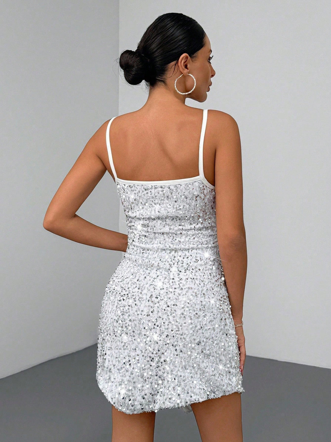 Rochie mini SHEIN, alb