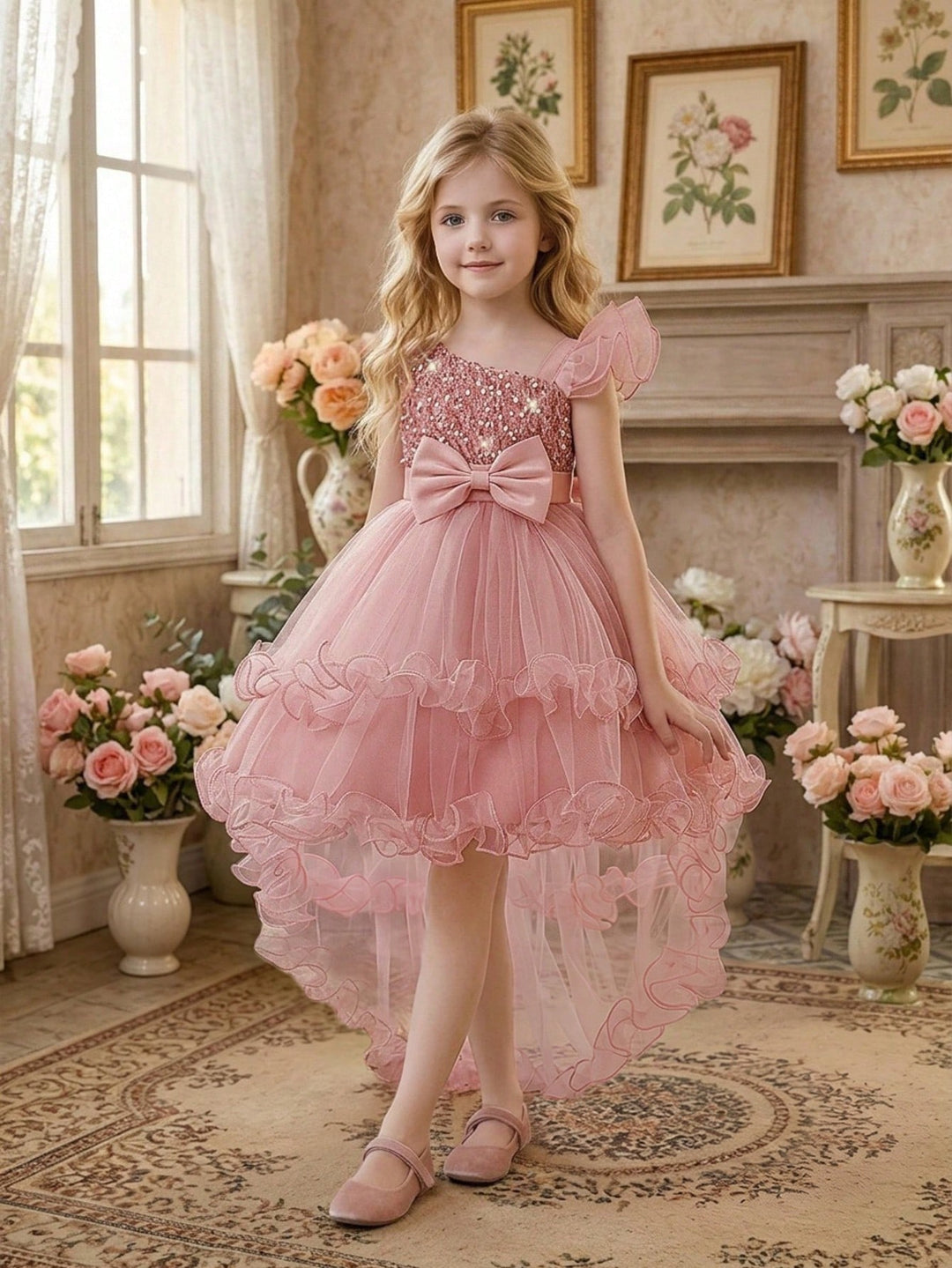 Rochie de ocazie SHEIN, roz