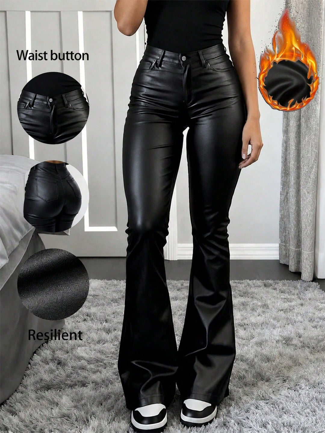Pantaloni SHEIN, negru