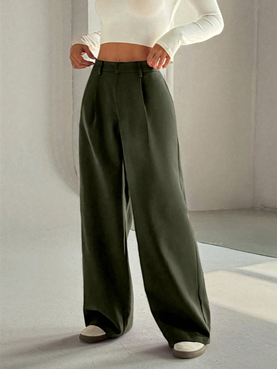 Pantaloni SHEIN, kaki