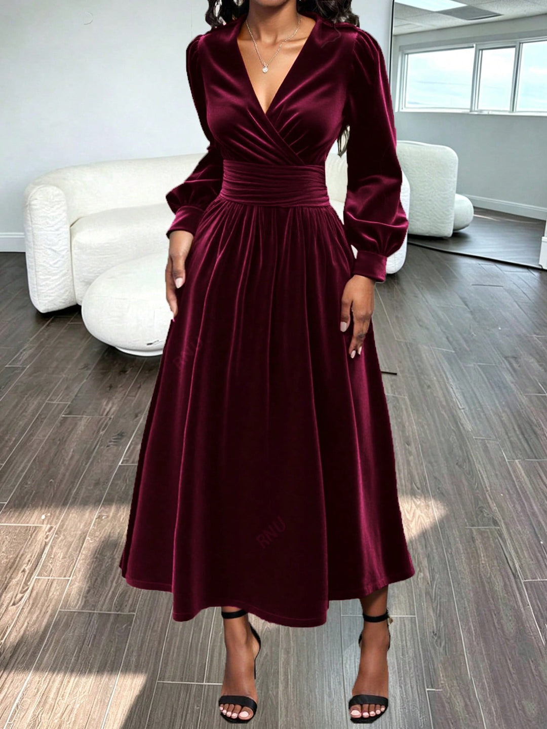Rochie maxi SHEIN, vișiniu