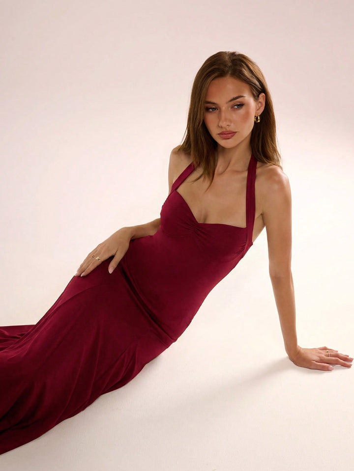 Rochie maxi SHEIN, vișiniu