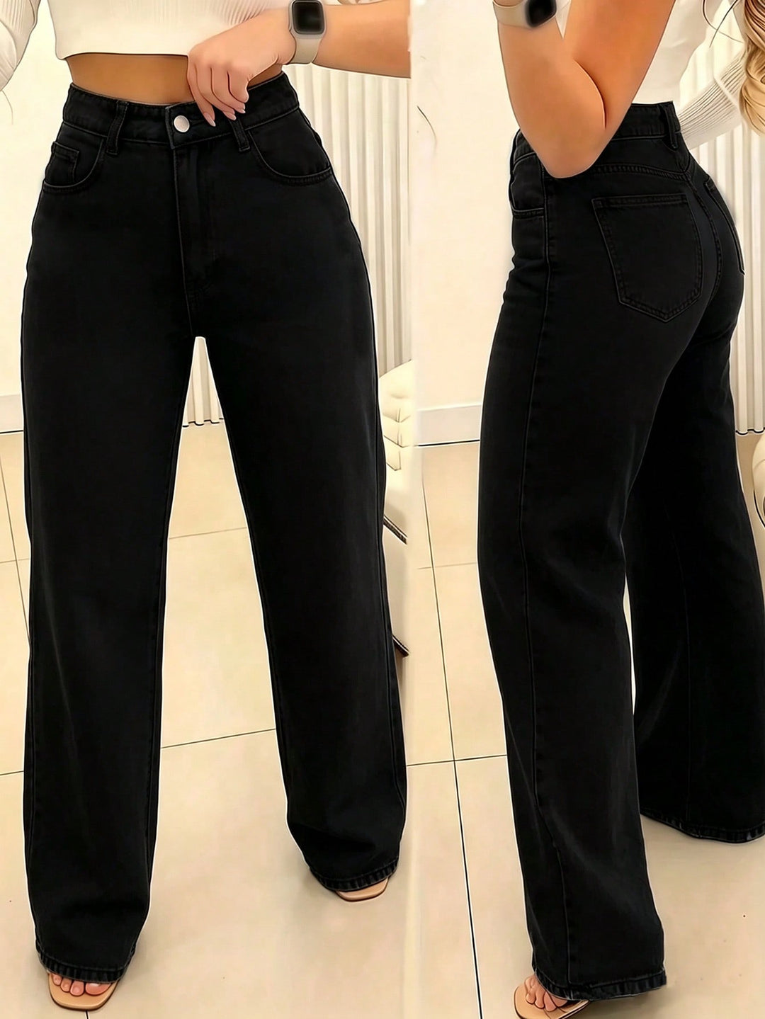 Jeans SHEIN, negru