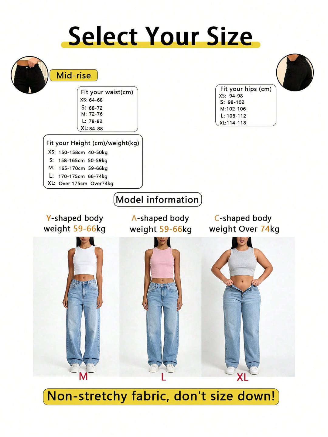 Jeans SHEIN, negru