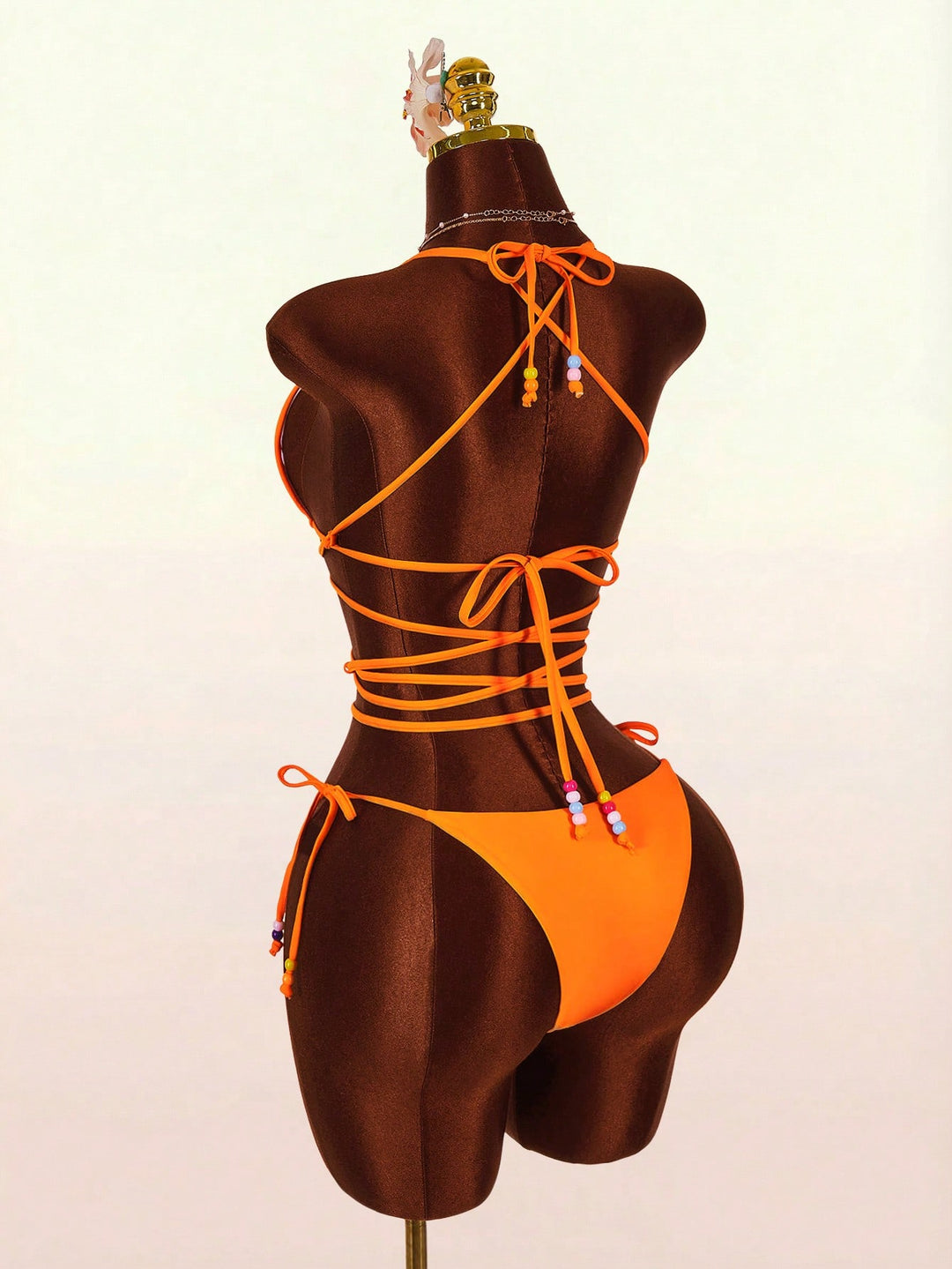 Set bikini SHEIN, portocaliu