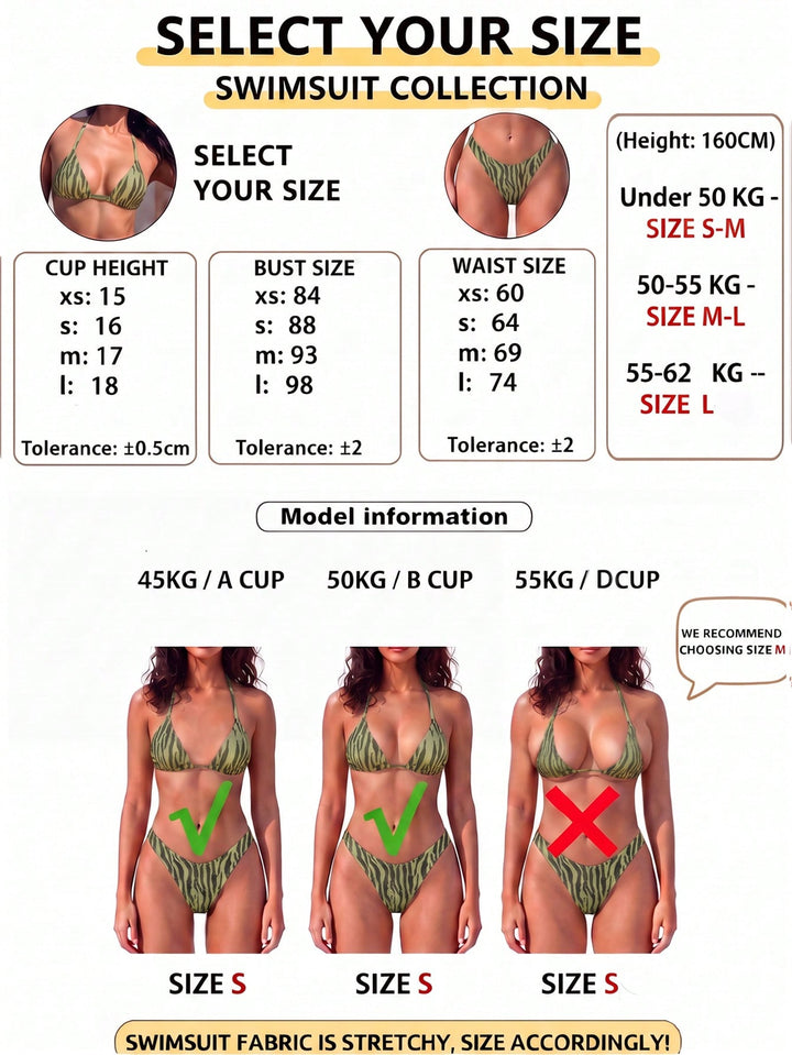 Set bikini SHEIN, verde