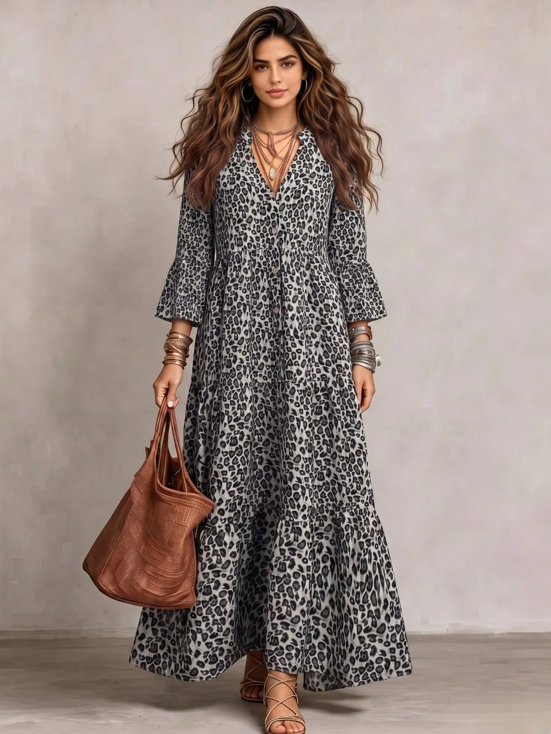 Rochie maxi SHEIN, mix culori