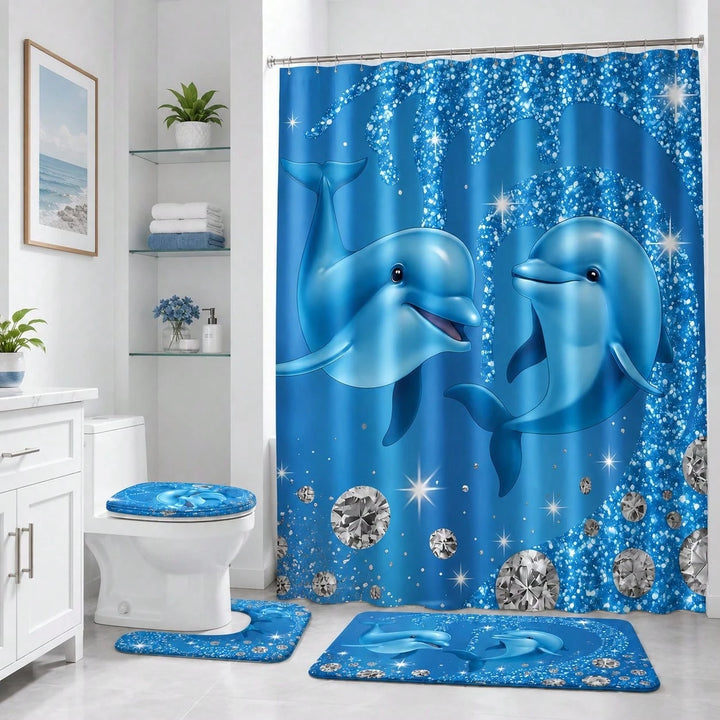 Set de baie SHEIN, albastru