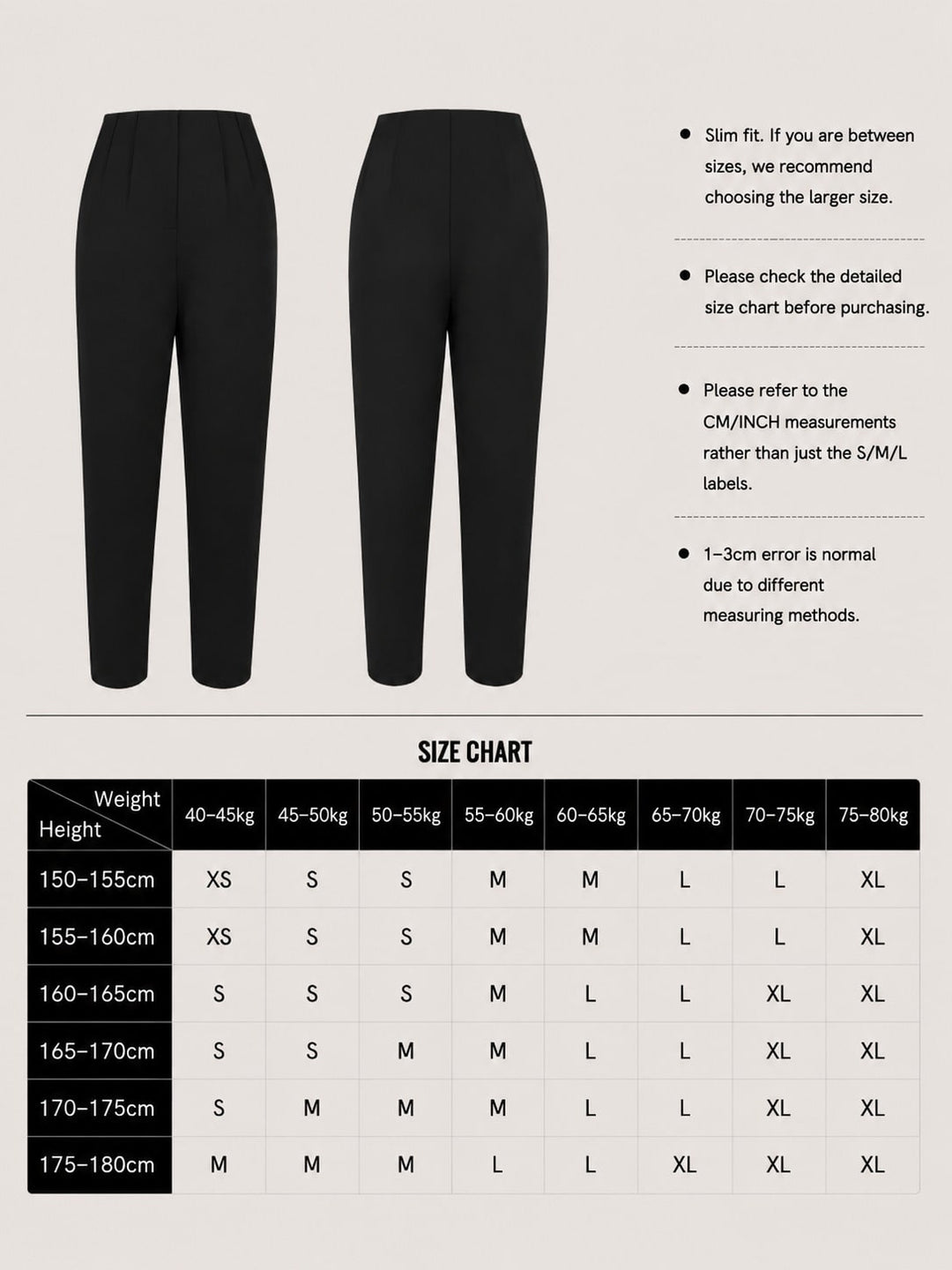 Pantaloni SHEIN, negru