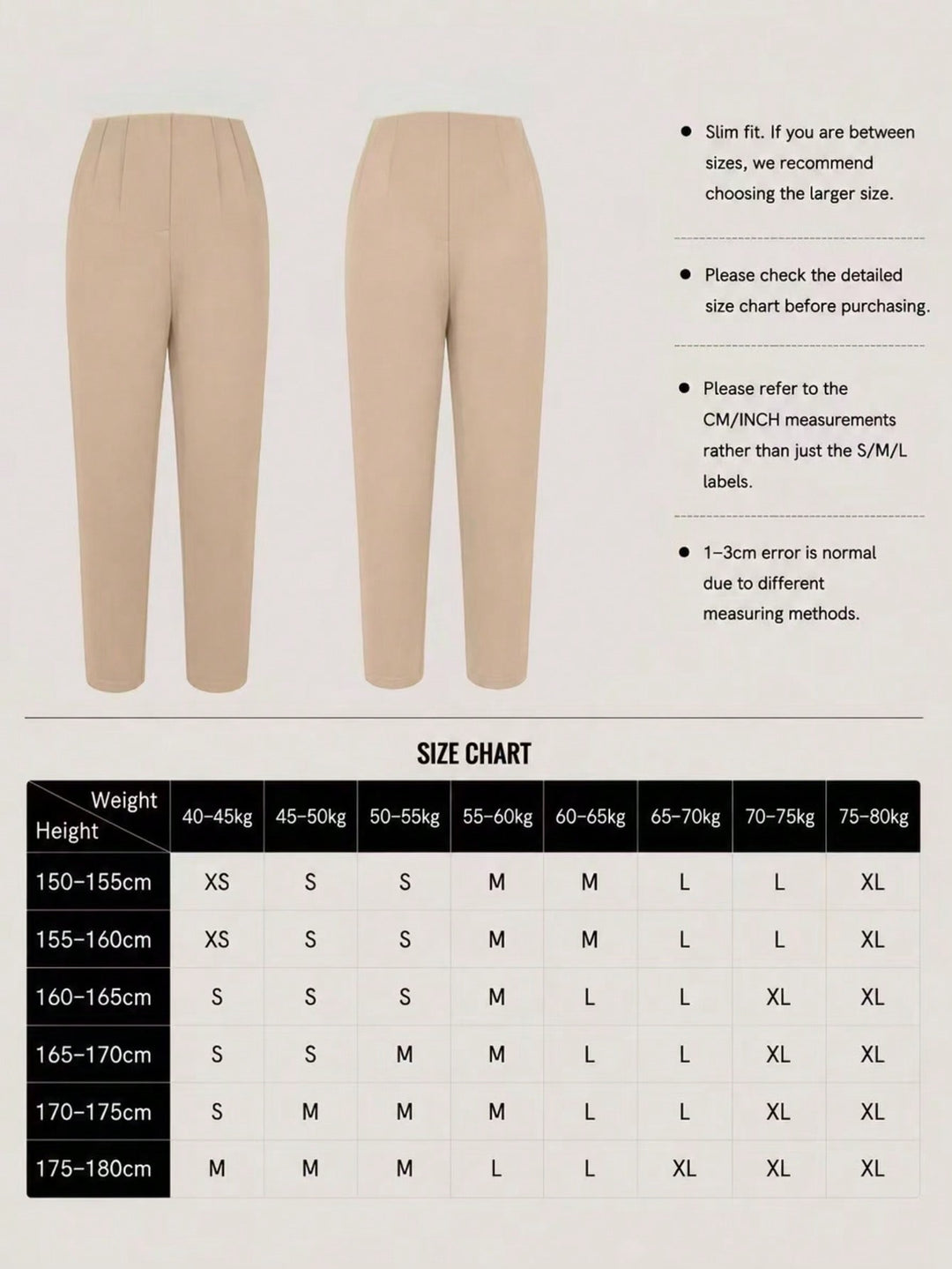Pantaloni SHEIN, kaki