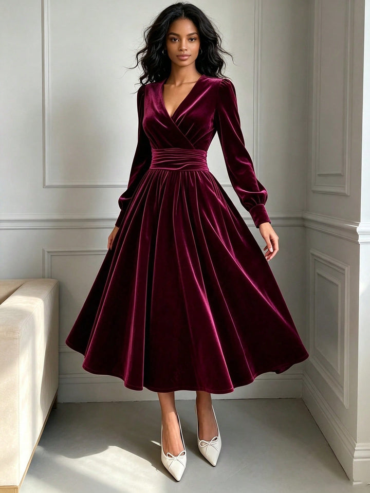 Rochie maxi SHEIN, vișiniu