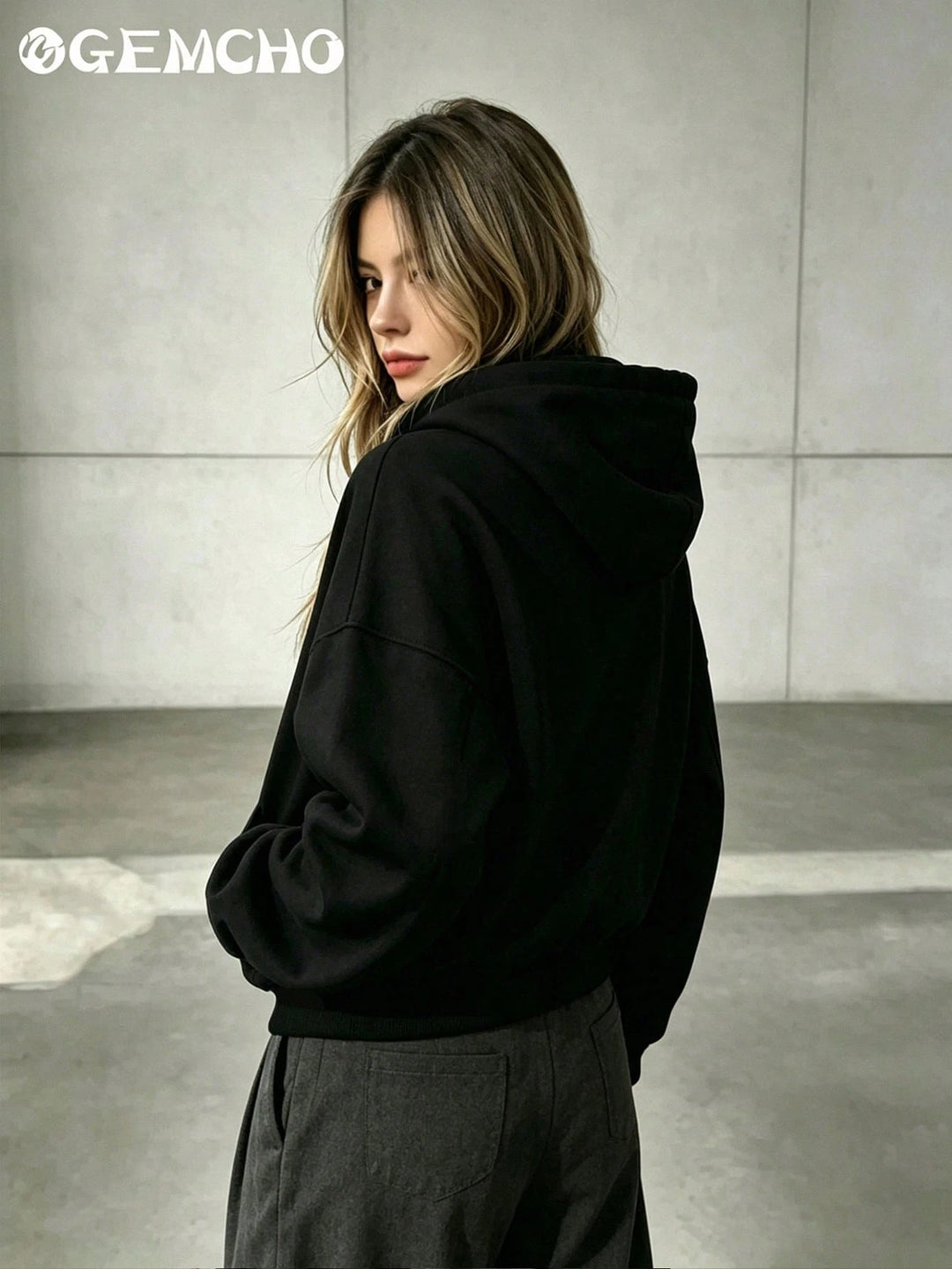 Hanorac SHEIN, negru