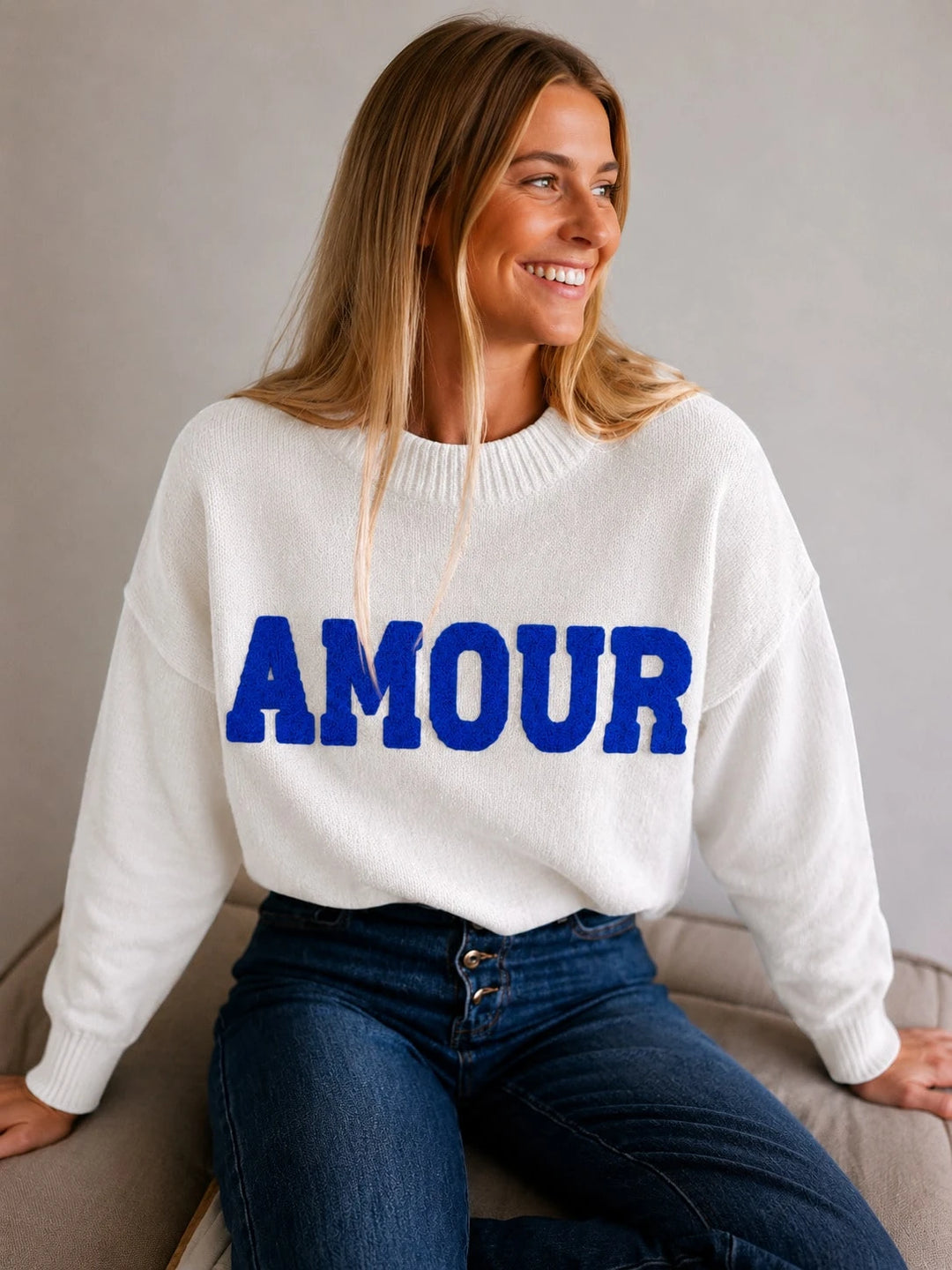 Pulover SHEIN, alb