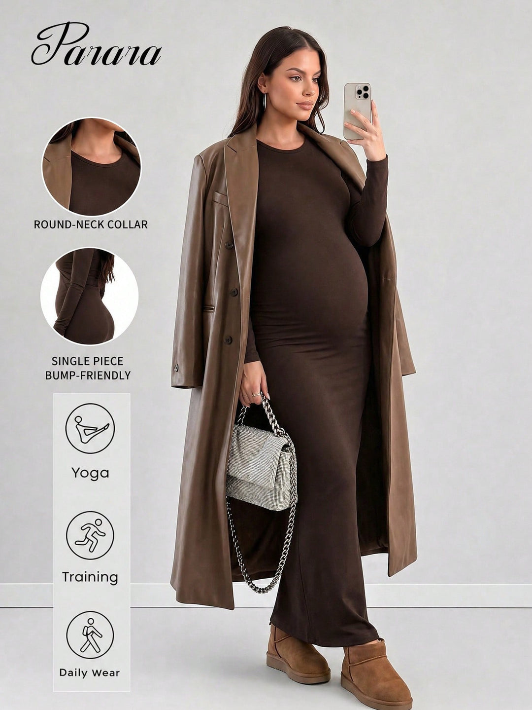 Rochie SHEIN, maro