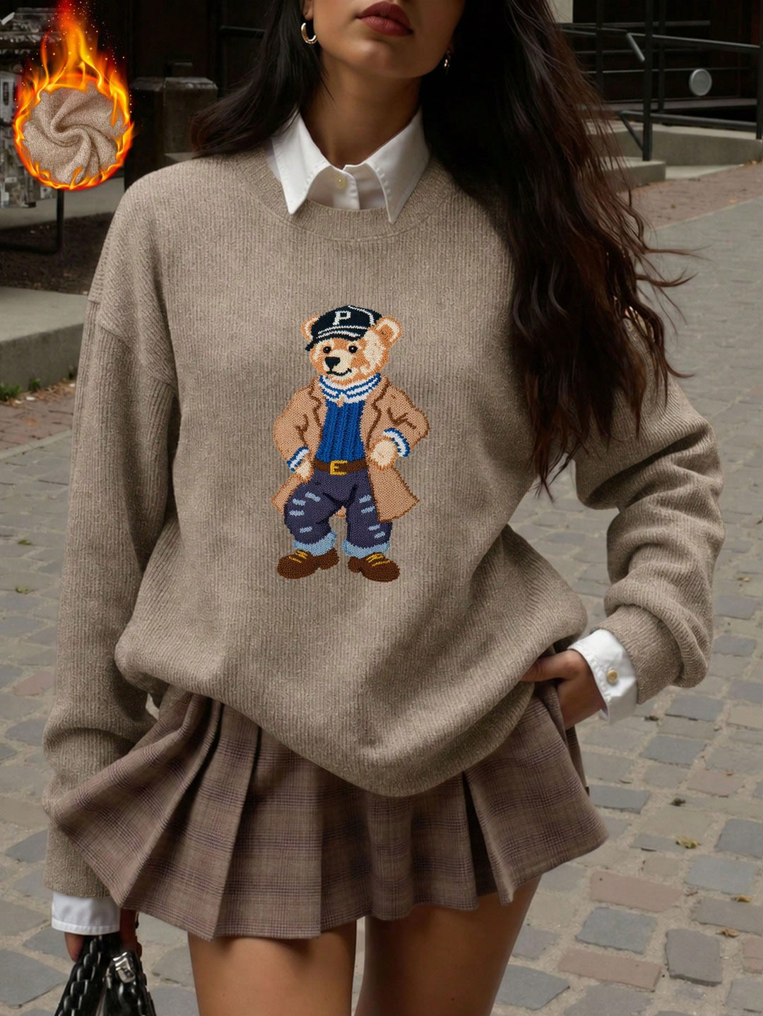 Pulover SHEIN, bej